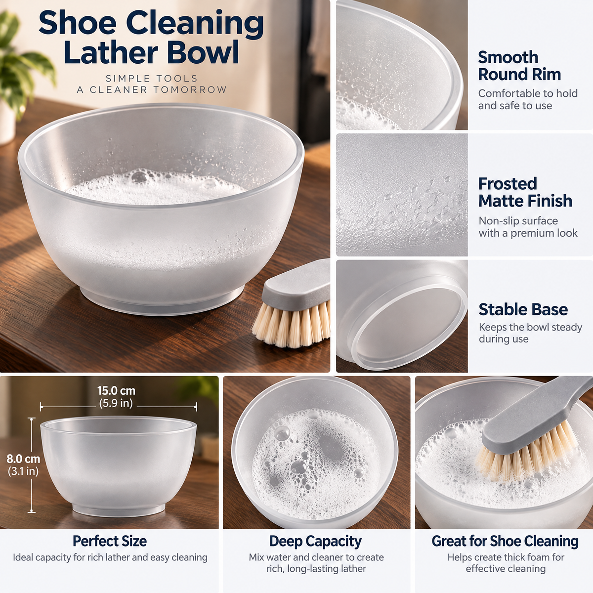 Shoe Cleaning Lather Bowl — detail 5