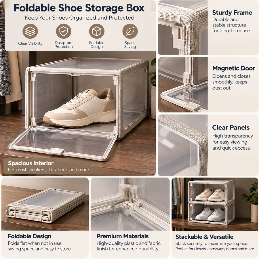Foldable Shoe Storage Box