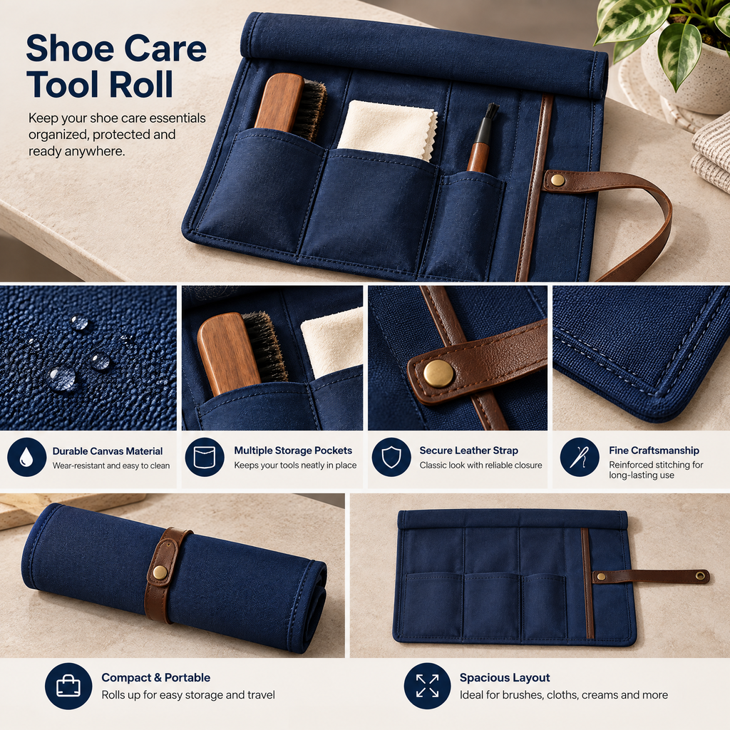 Shoe Care Tool Roll — detail 2